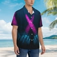 thumbnail image 5 of Balery Two Human Hands are Holds Pink Ribbon Awareness Print Men's Hawaiian Shirts Short Sleeve Beach Shirt Relaxed Fit Vacation Button Down Shirts-Medium, 5 of 9