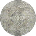 thumbnail image 2 of Addison Rugs Mayfield Premium Machine Washable Traditional Global Aloe Round Rug, 8' x 8', 2 of 6