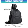 thumbnail image 3 of Convenient Checkerboard Designs Travel Backpack Gliding Zippers Shoulder Bag Adjustable Strap And Roomy Interior, 3 of 9