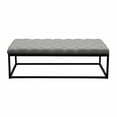 thumbnail image 3 of Diamond Sofa Mateo Tufted Living Room Bench in Gray, 3 of 6
