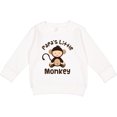 thumbnail image 2 of Inktastic Papas Little Monkey Boys Funny Toddler Sweatshirt, 2 of 4