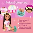 thumbnail image 3 of Battat Glitter Girls 14 Doll Kika - Brown Hair, Blue Eyes, Ice Cream Outfit & Accessories - Ages 3+, Pink, 3 of 5