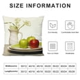 thumbnail image 5 of Fenyluxe Apples Plate Food Pillow Covers for Couch Sofa Indoor Outdoor Aesthetic Decorative 1PC 18x18in, 5 of 5