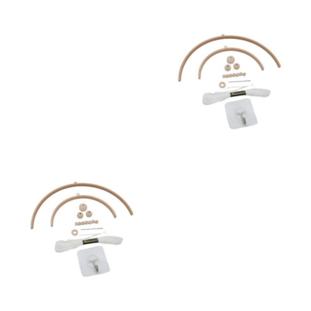 Yuarrent Campanas de viento móviles de no tóxicas, decoración del hogar, suspensión móvil de , regalos de campanas de viento móviles semicírculo 2Conjunto
