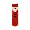 thumbnail image 3 of NMMUED Christmas Socks Women Thick Fuzzy Socks Fluffy Christmas Socks Christmas Fuzzy Socks for Women Christmas Stockings Fluzzy Socks Soft Socks Red One Size, 3 of 3