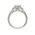 thumbnail image 3 of 1.00 Ct Clarity-VS1 Heart Shaped Natural Diamond New Three Stone Design Ring for Engagement in Solid 950 Platinum Size 7, 3 of 7