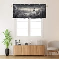 thumbnail image 2 of Eiffel Tower Valance Curtain for Kitchen Black White Romantic European France City Rod Pocket Valances for Bedroom Living Room Dining Room 54 by 18 in, 1 Panel, 2 of 6
