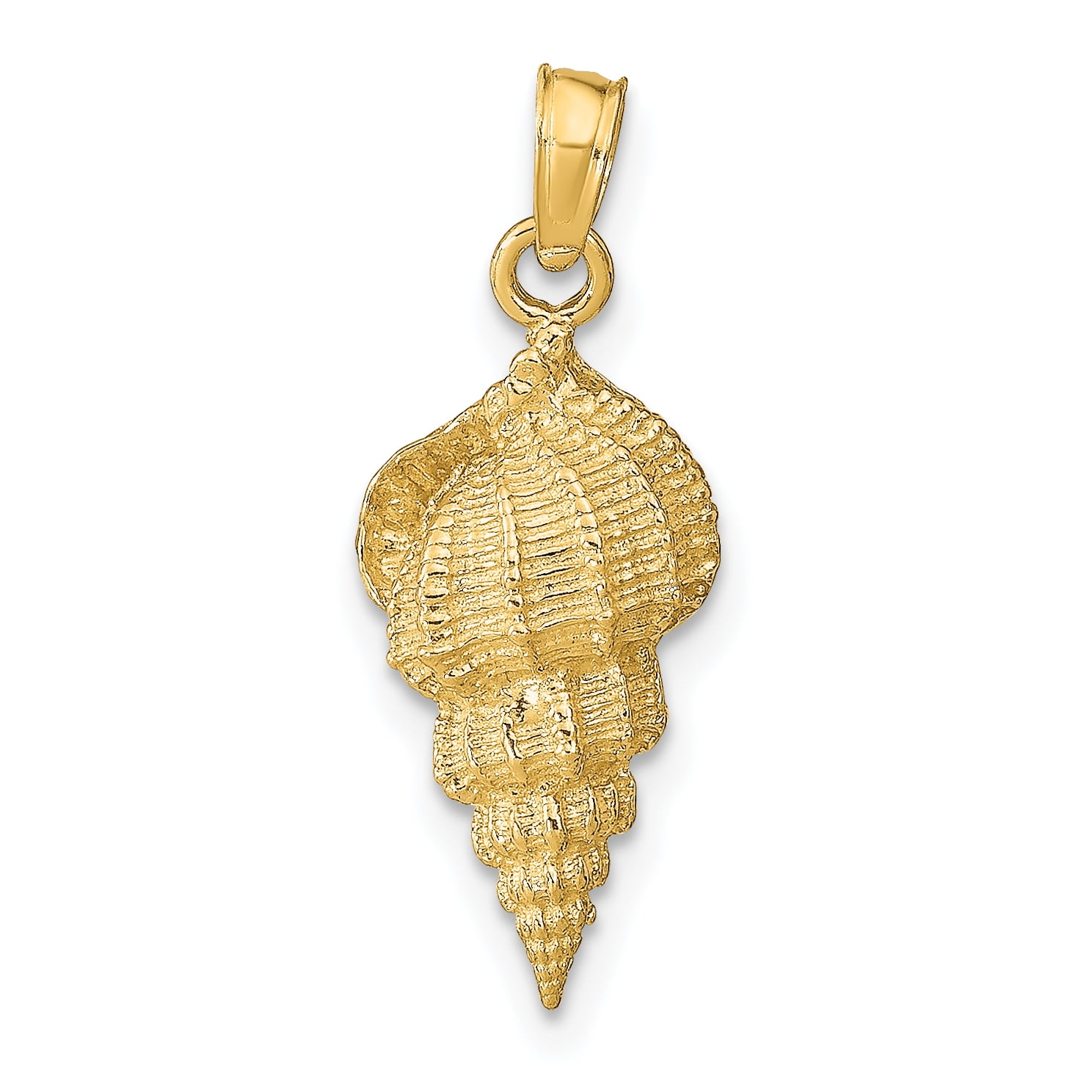 Fine 10k Yellow Gold Cute Mustache Charm Pendant Necklace