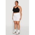 thumbnail image 3 of Womens Plus Size High Waist Bike Shorts, 3 of 5