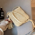 ROZYARD Women Beach Woven Straw Shoulder Messenger Bag with Tassel Boho ...