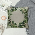 thumbnail image 2 of COMIO Decorative Spring Wreath Pillow Covers - Summer Floral Leaves Bless Home Cushion Case for Farmhouse Decor Room Bedroom Sofa Chair Car (Green/Wreath), 2 of 5
