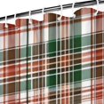 thumbnail image 3 of Green Red Brown and White Checkered Pattern Shower Curtain 72"x84" ,Bathroom Decorative Shower Curtains Set with 12 Hooks,Modern Waterproof Washable Shower Curtain, 3 of 6