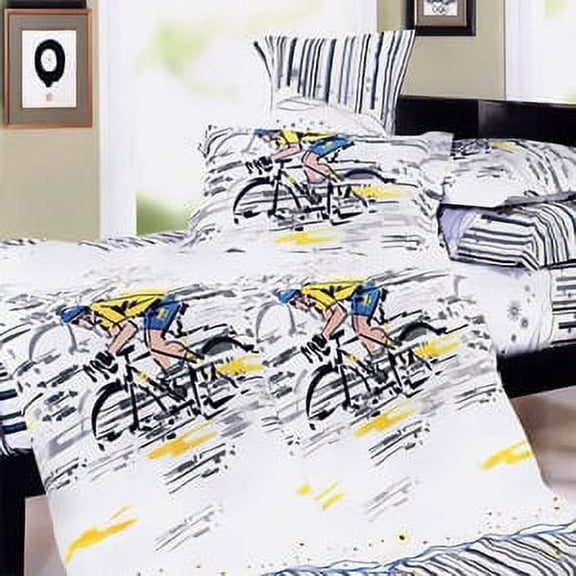 [Sporting  Style] 100% Cotton 4PC Duvet Cover Set (King Size)