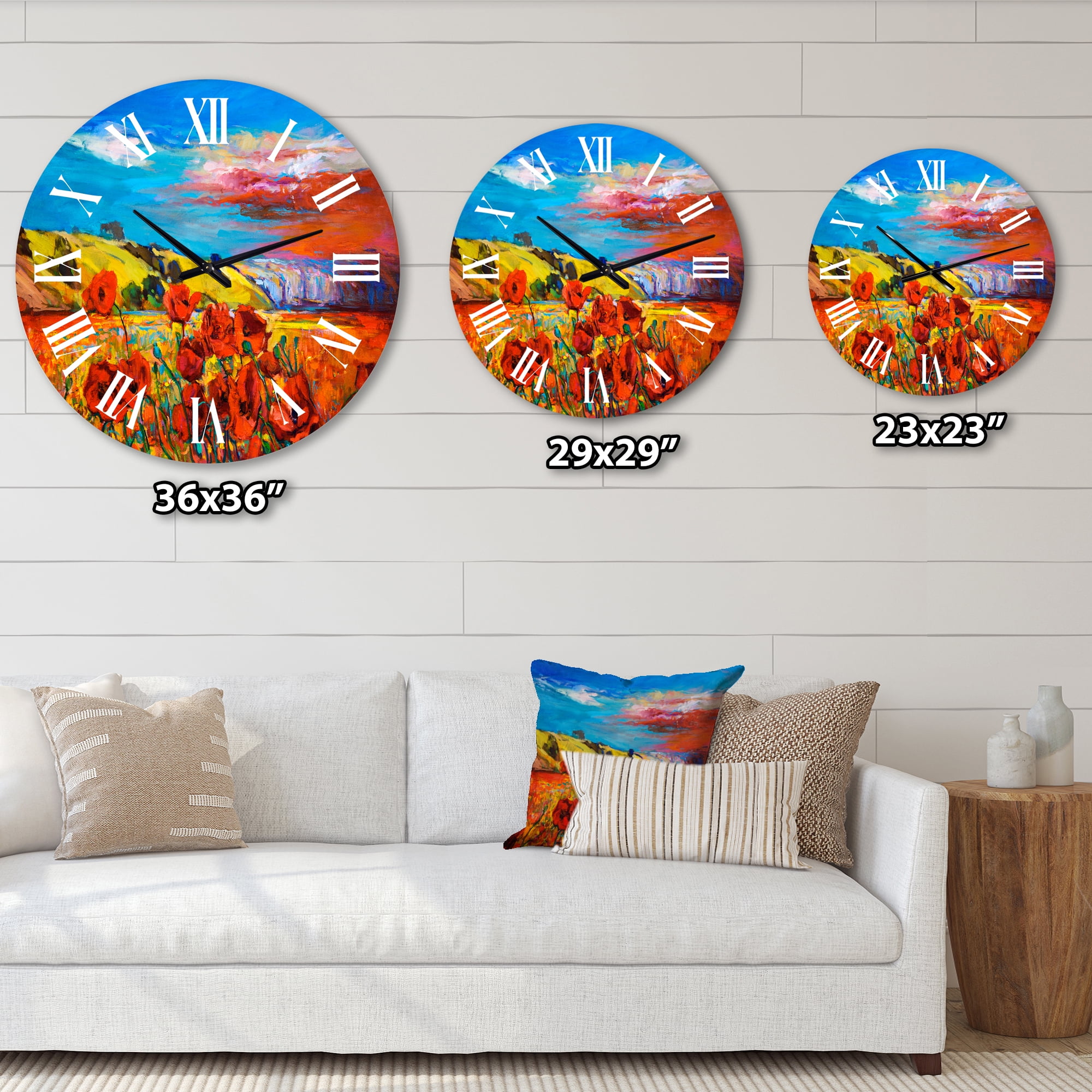 Designart 1 in Traditional Wall Clock