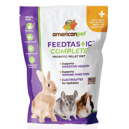 American Pet  585 Feedtastic COMPLETE Probiotic Pellet 3 Lb #585 for Small Pet Digestive Aid Supplement