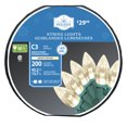 thumbnail image 4 of Holiday Time 200-Count Warm White LED Vertical-Cut C3 Christmas Lights, with Green Wire, 45.2', 4 of 4