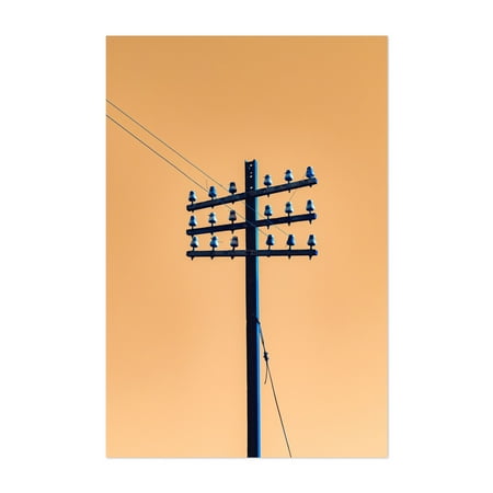 Retro Connect - Buenos Aires Argentina Photography Minimalist Abstract Industrial Surrealism Vintage Geometric Retro Unframed Wall Art Print 4 x 6 inches