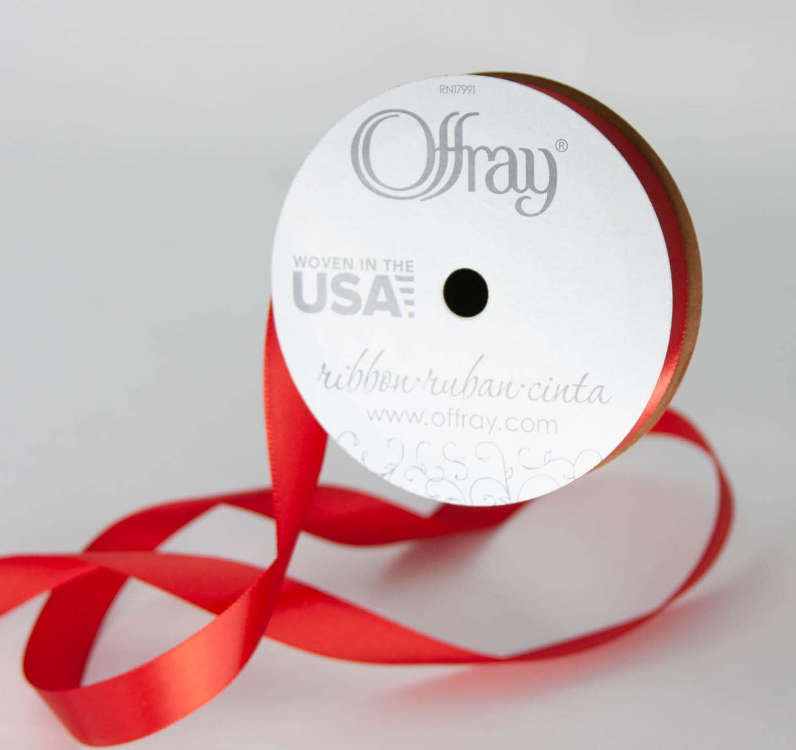 Brown Ribbon, Offray Russet SF Satin Ribbon 5/8 inch wide x 10 yards, 583