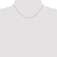 thumbnail image 2 of Diamond2Deal 10K Rose Gold .5 mm Carded Cable Rope Chain Necklace for Women 16", 2 of 6