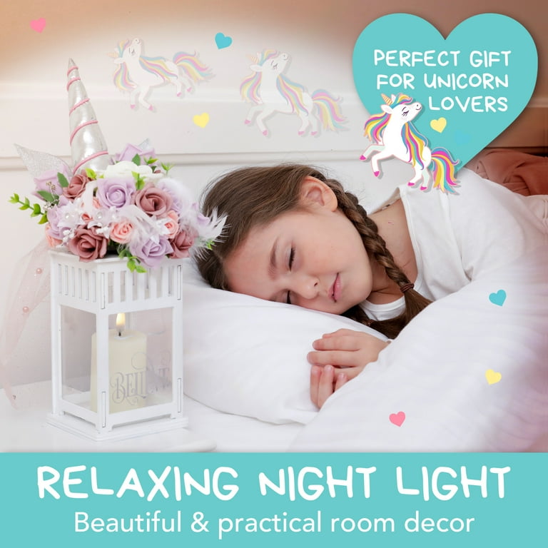 Amitie Lane DIY Unicorn Lantern Craft Kit, Night Light, Bedroom