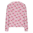 thumbnail image 4 of Zedker Women's Button Up Christmas Cardigans Long Sleeve V Neck Winter Funny Graphic Xmas Outerwear,Plus Size Pink L, 4 of 5