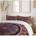 thumbnail image 6 of Ambesonne Mandala Duvet Cover Set, Vintage Style Wedding, 2-Calking, Maroon and Red, 6 of 7