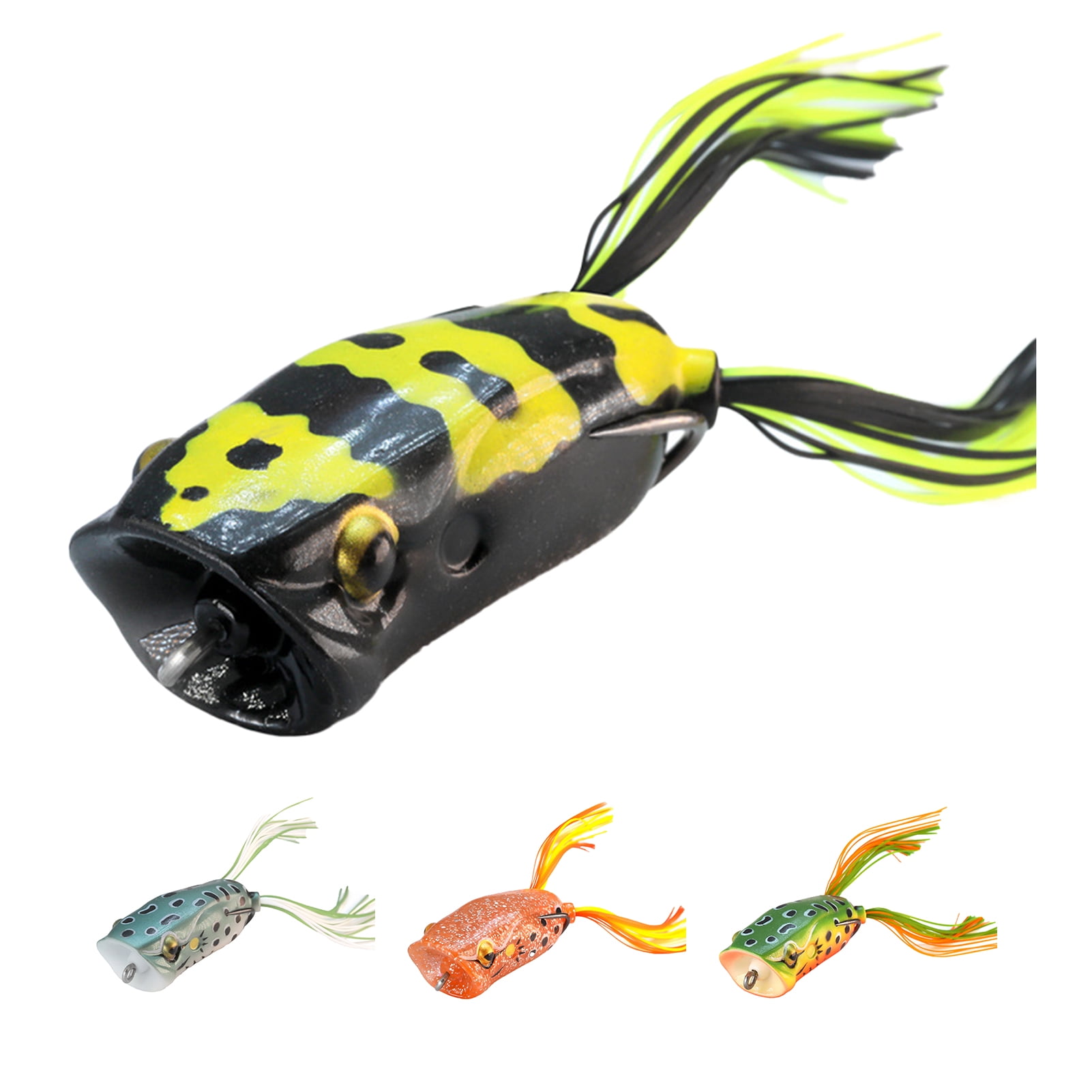 Topwater Frog Lure Bass Trout Fishing Lures Realistic Prop Frog