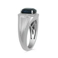 thumbnail image 2 of SS CR.SAPPHIRE MENS RING, 2 of 2