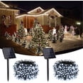 thumbnail image 1 of Toodour Luces solares de Navidad, 2 paquetes de 72 pies 200 LED 8 modos de luces solares de cadena, luces solares impermeables de Navidad al aire libre para jardín, patio, valla, balcón, decoraciones, 1 of 4