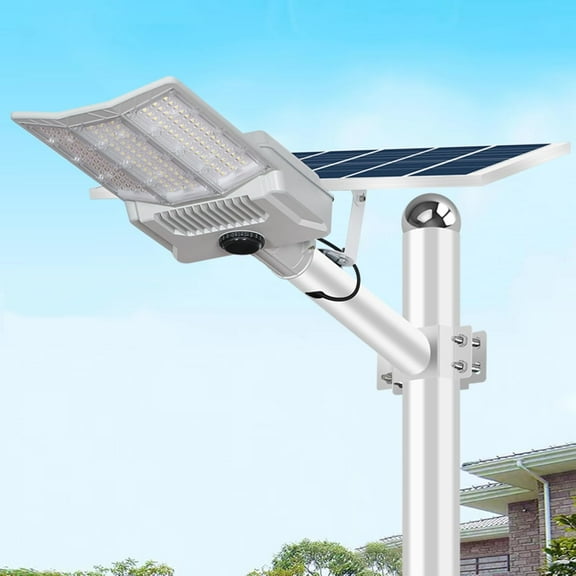 New 3000W Commercial Solar Parking Lot Light, 200000LM Outdoor LED Street Light Dusk to Dawn with Motion Sensor, 6000K Solar Security Flood Lights for Garden, Farm, Yard, Court