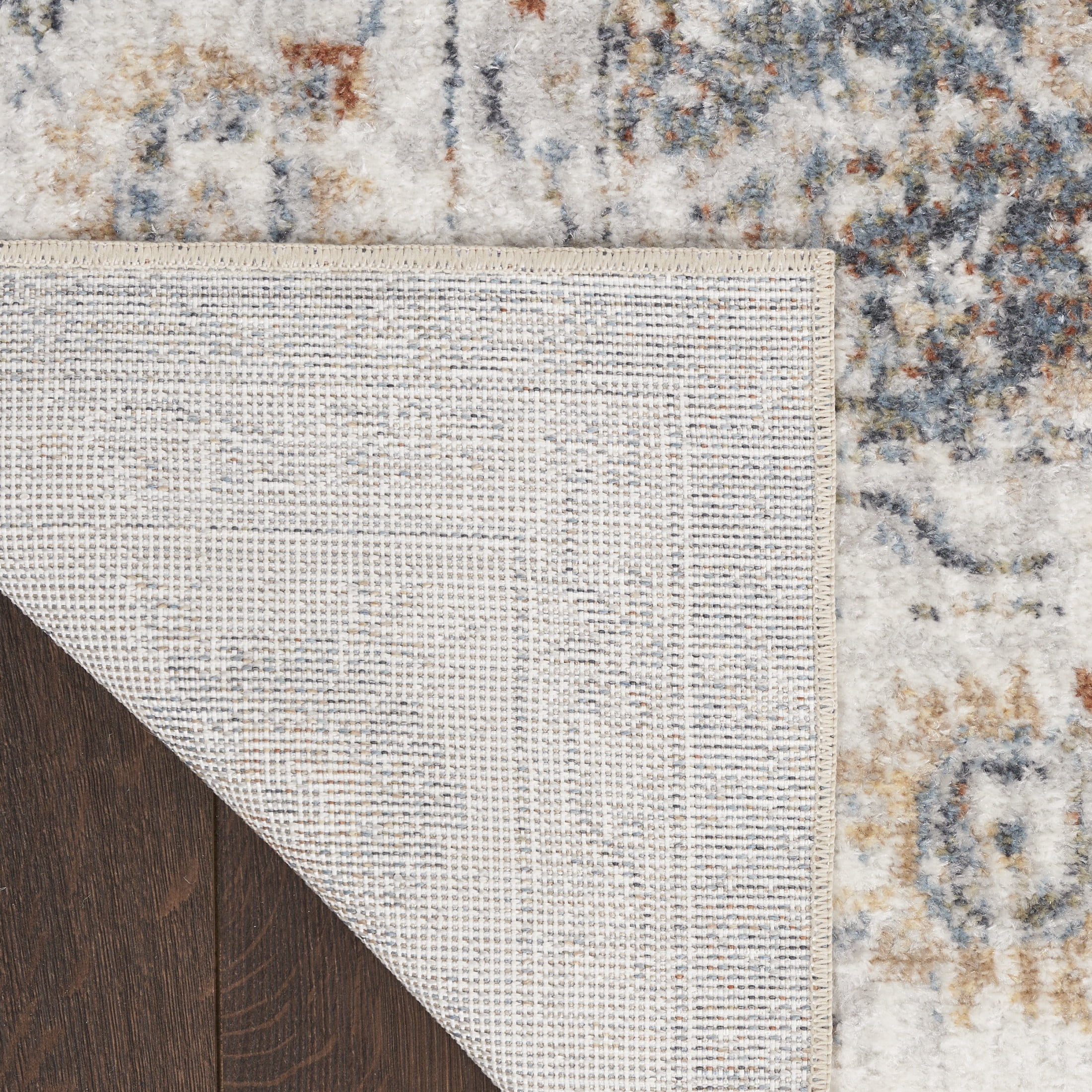 Nourison Astra Machine Washable 4' x 6' Ivory Multicolor Vintage Indoor Rug