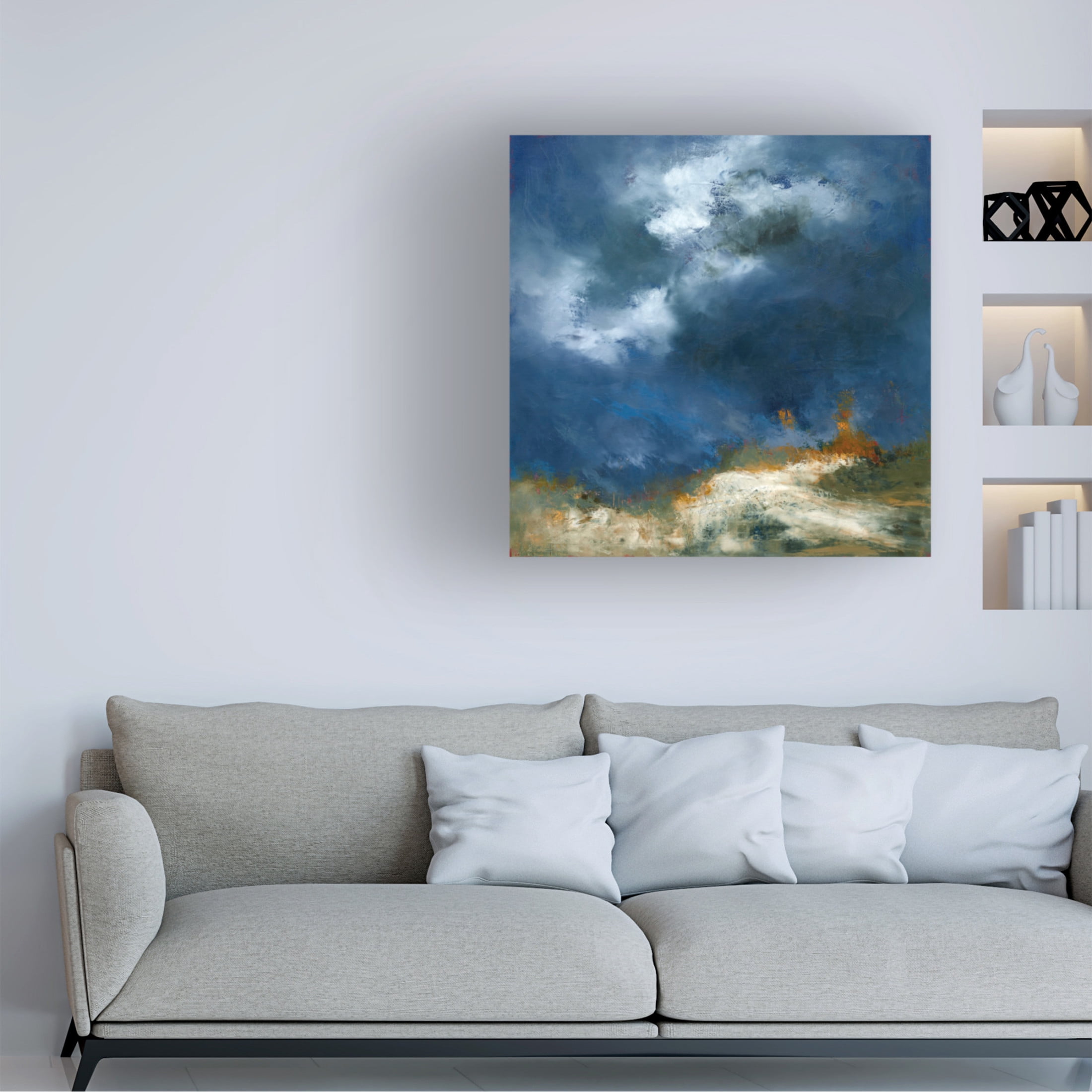 Canvas Wall Art - Patrick Dennis 'Soft Rise' Wall Art for Living Room, Bedroom, or Office Décor by Trademark Fine Art - 24 x 24 Inches