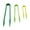 Green, variant on 3Pcs 6/8/10inch Silicone Tongs Bread Salad Clip Kitchen Baking Cooking Tool