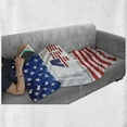 thumbnail image 6 of 4th of July Soft Flannel Fleece Blanket, American Flag Old Glory Design with Stars and Stripes Pattern Patriotic Image, Cozy Plush for Indoor and Outdoor Use, 50" x 60", Multicolor, by Ambesonne, 6 of 6