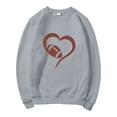 thumbnail image 3 of Sweat à Capuche Sans Capuche pour Femmes Imprimé Football Surdimensionné – Col Rond Décontracté pour Usage Quotidien et Activités Sportives, 3 of 3