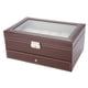 thumbnail image 1 of Organizador de relojes Ticfox caja de presentación de joyas 12 ranuras doble capa, 1 of 14