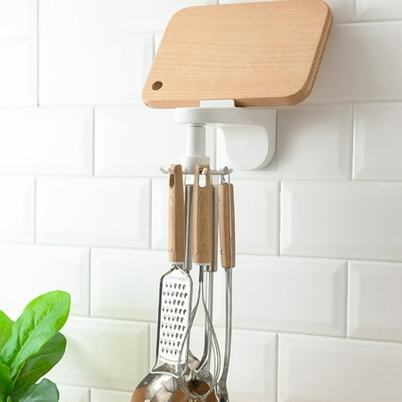 

Caihezhi Punch-Free Rotatable Home Kitchen Dishware Utensil Storage Hanger Hanging Hooks