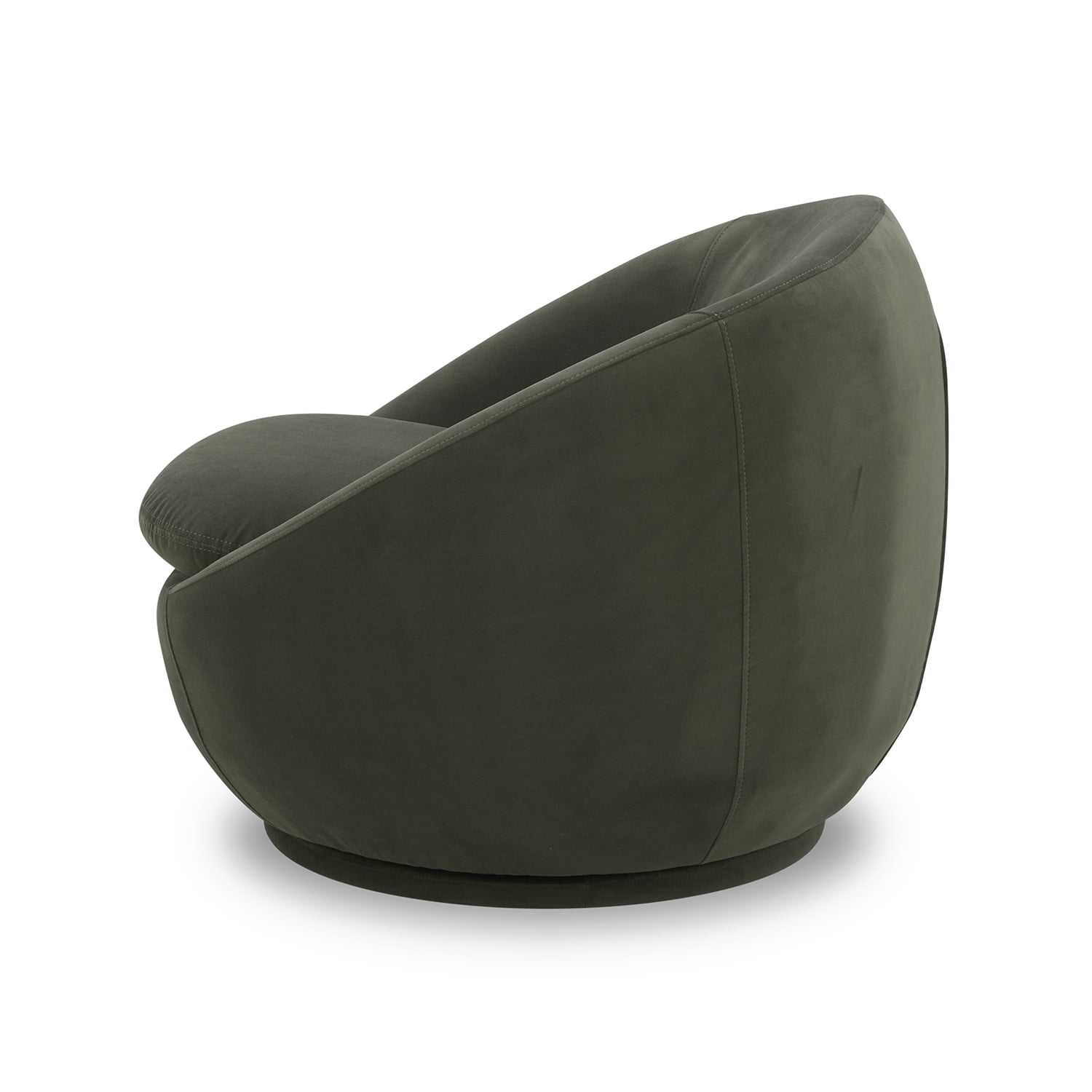 Better Homes & Gardens Mira Swivel Chair, Olive Velvet  (图5)