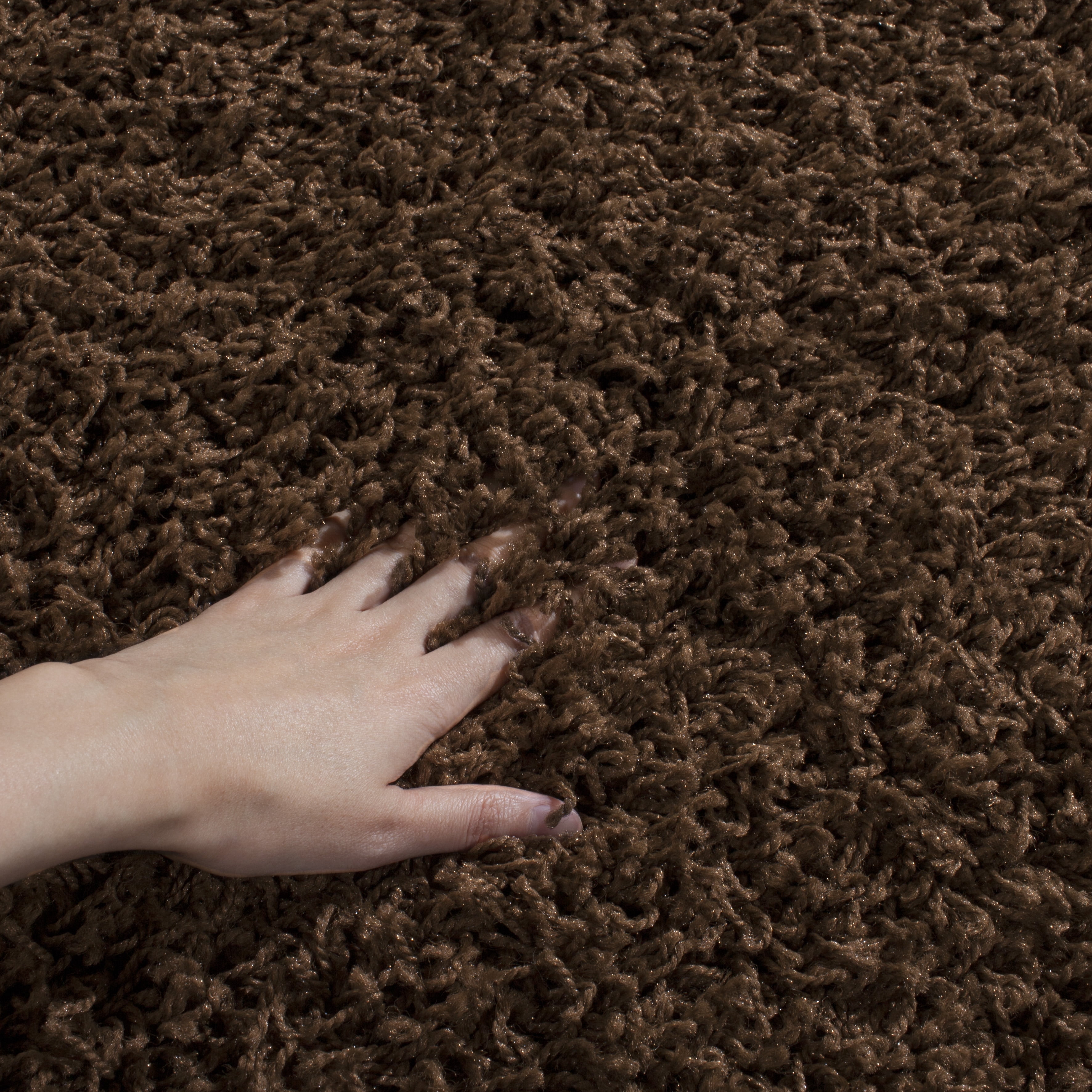 Safavieh Athens Talia Solid Shag Area Rug, Brown, 5'1" x 7'6"