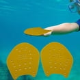 thumbnail image 2 of Paletas de natación Colamx planas para bucear Amarillo L, 2 of 8