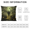 thumbnail image 5 of Cryptid Yellow Moon with Bats Siren Head Folklore Throw Pillow, 5 of 5