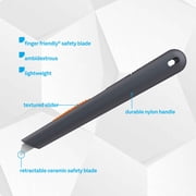 Slice Pen Cutter with Retractable Ceramic Safety Blade, 3-Position Manual Slider