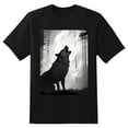 thumbnail image 2 of Plus Size Shirt for Women Black Tops for Women Short Sleeves Shirt for Women Wolf2 T Shirt Crewneck Shirt for Women 2XL, 2 of 5