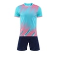 thumbnail image 3 of Boys Outfits Boys Youth Athletic Team Sportswear Top and Shorts Training Set Boys' Clothing Sets BU1 7-8 Years, 3 of 6