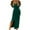 Green, variant on AOOCHASLIY Summer Clearance Womens Dresses Women Sexy Casual V-Neck Long Sleeve Solid Color High Split Sheath Ankle-Length Dress