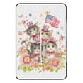thumbnail image 3 of Patriotic Kittens Celebrate Freedom Flowers Picnic Blanket Waterproof Outdoor Beach Blanket Hand-held Pad Suitable for Travel, Camping, Beach, Family Gatherings, 3 of 8