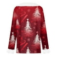 thumbnail image 7 of TrdSipl Women Ugly Christmas Sweater Funny Snowflake Graphic Tee Shirts Winter Fur Trim V-Neck Sweater Tops Xmas Slim Fitting Bottom T Shirts, 7 of 7