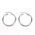 thumbnail image 1 of Silver Bold Hoops, 1 of 2