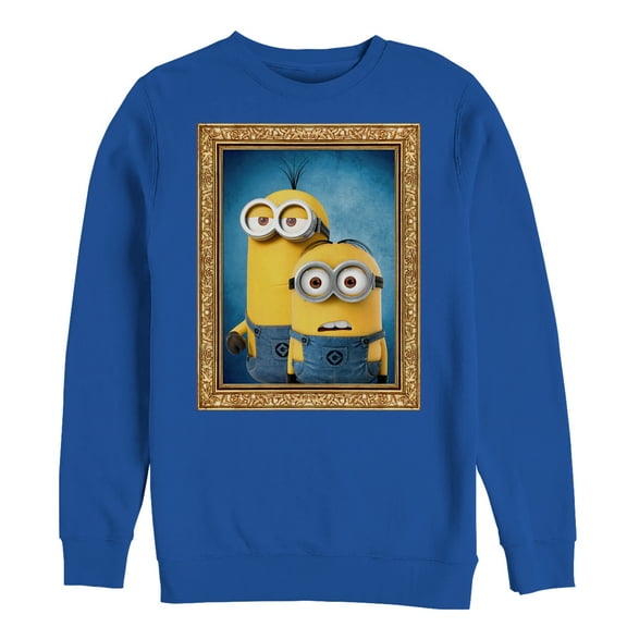 Men's Despicable Me Minions Frame  Sweatshirt Royal Blue 3X Large