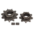 thumbnail image 1 of Front Rear Motor Gear Kit Carbon Steel 9 Teeth 11 Teeth Gear Set for Bicycle Chain Ordinary Motor Gear 06B Chain, 1 of 9